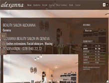 Tablet Screenshot of alexanna.ch